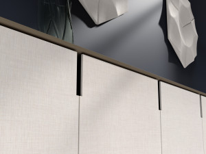 Möbelfolie - Textil - Grau - Woven Fina