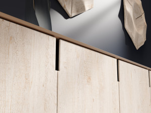 Möbelfolie - Holz - Beige/Weiß - Rusticata