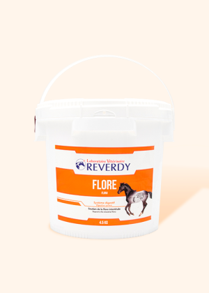 Flore 4,5kg probiotiques et postbiotiques cheval - Reverdy