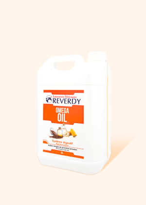 Omega Oil 5L huile de lin et de maïs cheval - Reverdy
