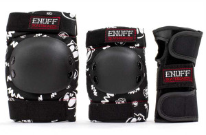 Enuff Skulls Junior zestaw ochraniaczy | Black