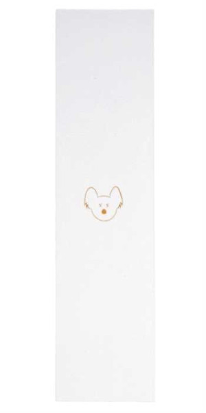 Flisek griptape Logo White Orange | papier ścierny do hulajnogi wyczynowej