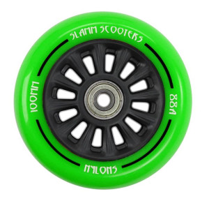 Slamm 100mm Nylon Core kółko do hulajnogi | Green