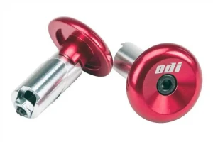 ODI Alloy End Plugs barendy 2-pak | Red