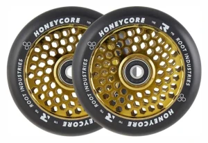 Root Honeycore 110mm 2-pak kółka do hulajnogi wyczynowej | Black Gold Rush