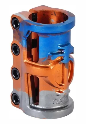 Oath Cage SCS V2 zacisk do hulajnogi wyczynowej | Orange Blue Titanium