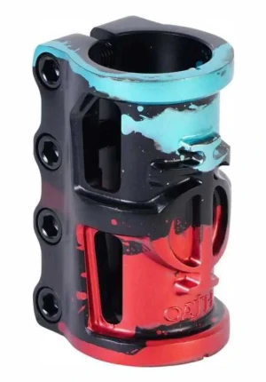 Oath Cage SCS V2 zacisk do hulajnogi wyczynowej | Black Teal Red