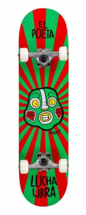 Enuff Lucha Libre deskorolka dla dzieci | 7.25" Red Green
