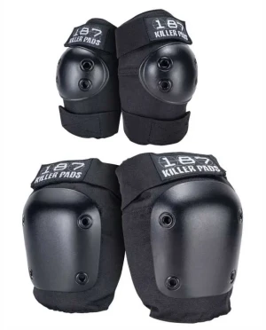 187 Killer Pads Combo 2-Pack zestaw ochraniaczy | Black