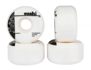 Sushi Pagoda Wide kółka do deskorolki 99A | White Black