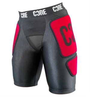 Core Stealth Impact Shorts spodenki ochraniacze | Black Red