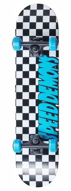 Speed Demons Checkers deskorolka | 7.75" Blue
