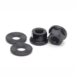 Salt CNC nakrętki osi piasty 10mm (3/8") | Black