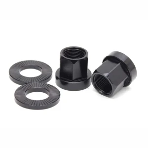 Salt CNC nakrętki osi piasty 14mm | Black