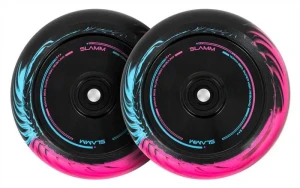 Slamm Swirl Hollow 110mm kółka do hulajnogi wyczynowej | Black Blue Pink
