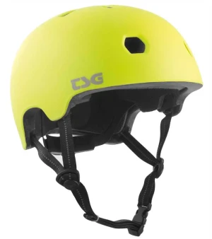 TSG Meta Solid Junior kask skate dla dziecka | Satin Acid Yellow