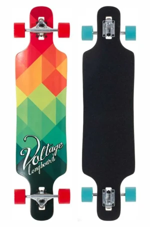 Voltage DT Longboard deskorolka | 39" Red Green