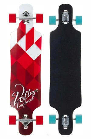 Voltage DT Longboard deskorolka | 39" Red White