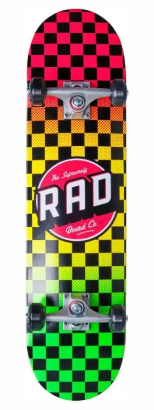 Rad Checkers Progressive deskorolka | 8" Rasta