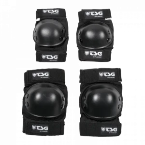 TSG Junior Plain zestaw ochraniaczy dla dziecka | Black