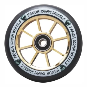 Panda Spoked v2 100mm kółko do hulajnogi wyczynowej | Gold Chrome