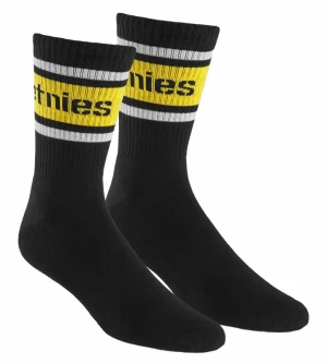 Etnies Crew skarpetki | Black Yellow