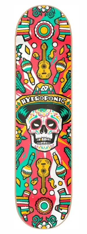 Hydroponic Mexican Skull 2.0 deck do deskorolki | Red