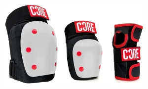 CORE Triple Skate Pad Set zestaw ochraniaczy | Black White