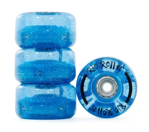 Rio Roller Light-Up kółka do wrotek | Blue Glitter