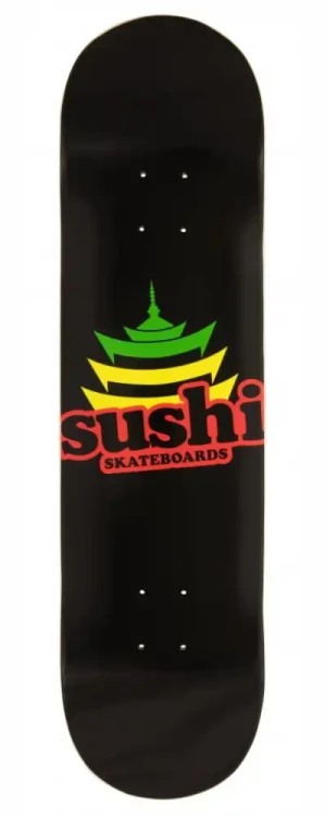 Sushi Pagoda Logo blat / deck do deskorolki | 8.125" Black