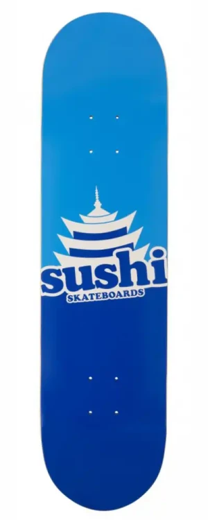 Sushi Pagoda Logo blat / deck do deskorolki | 8" Blue