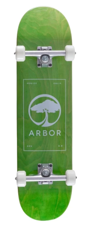 Arbor Street deskorolka | 8" Logo Green