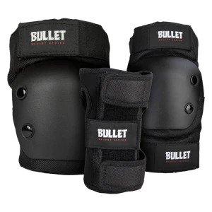 Bullet Triple Junior zestaw ochraniaczy dla dziecka | Black