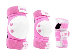 CORE Junior Triple zestaw ochraniaczy dla dziecka | Pink