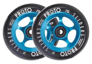 Proto Sliders 110mm kółka do hulajnogi wyczynowej | Black on Blue