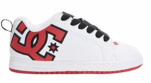 DC Shoes Court Graffik buty skate | White Red Black