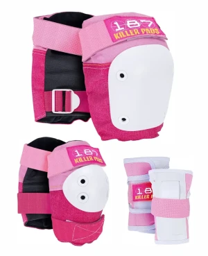 187 Killer Pads Junior Six zestaw ochraniaczy dla dziecka | Pink