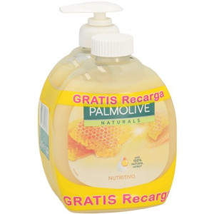 Palmolive jabón de manos leche y miel dosificador 300 ml + recarga gratis