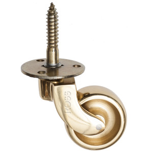 Antique Brass Furniture  Castors Brass Wheel (4 pack) | Ross Castors