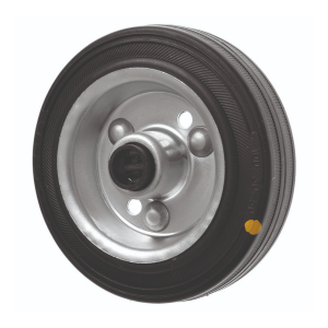 100mm Heavy Duty Anti Static Rubber Wheel on a Metal Centre with Bearings | Ross Castors