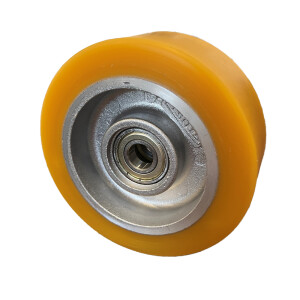 100mm Heavy Duty Polyurethane Wheels with Aluminium Centers and Precision ball bearings | Ross Castors