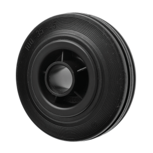 100mm Black Rubber Wheel 80kg Load Capacity | Ross Castors