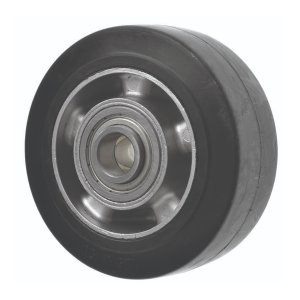 125mm Extra Heavy Duty Black Rubber Wheel with Bearings | Ross Castors
