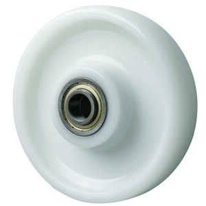 175mm Nylon Steer Pallet Roller Wheel 20mm Ball Bearing | Ross Castors