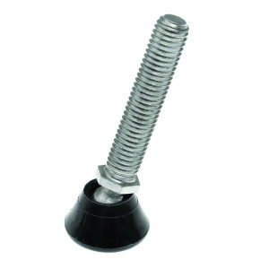 Tilting Adjustable Feet M12 x 50mm 32.5mm base diameter  | Ross Castors