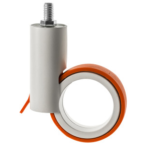 65mm Orange Furniture Castor with Brake M10 Thread | Ross Castors