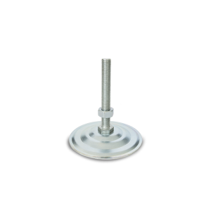 M12 x 90mm All Metal Low Profile Threaded Levelling Feet | Ross Castors