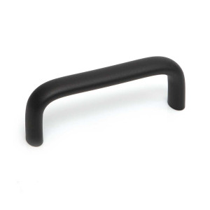 Black Aluminium Bridge Handle 129mm x M8 Thread | Ross Castors