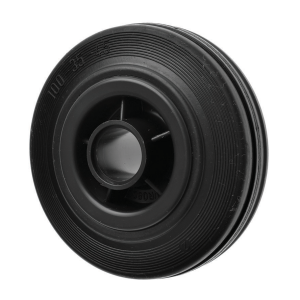 125mm Black Rubber Wheel 100kg Load Capacity | Ross Castors