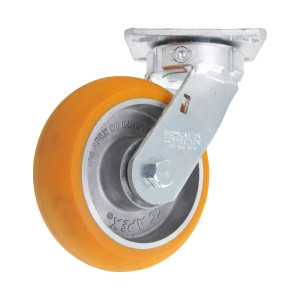 CC Apex Kingpinless Swivel Castor – Extended Lead with 200mm Ergonomic Donut Wheel (544kg Load Capacity) | Ross Castors